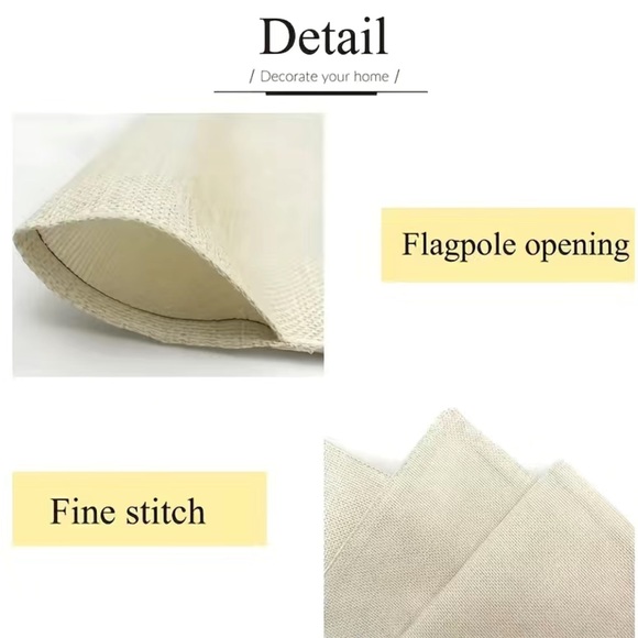 NIP 1pc, 12x18” WINTER WELCOME Flag,Burlap, Double Sided - Picture 4 of 4